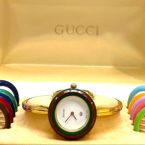 Gucci Accessories - Vintage Gucci Watch with Interchangeable Bezels